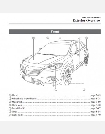 mazda cx-9 2013 owners manual